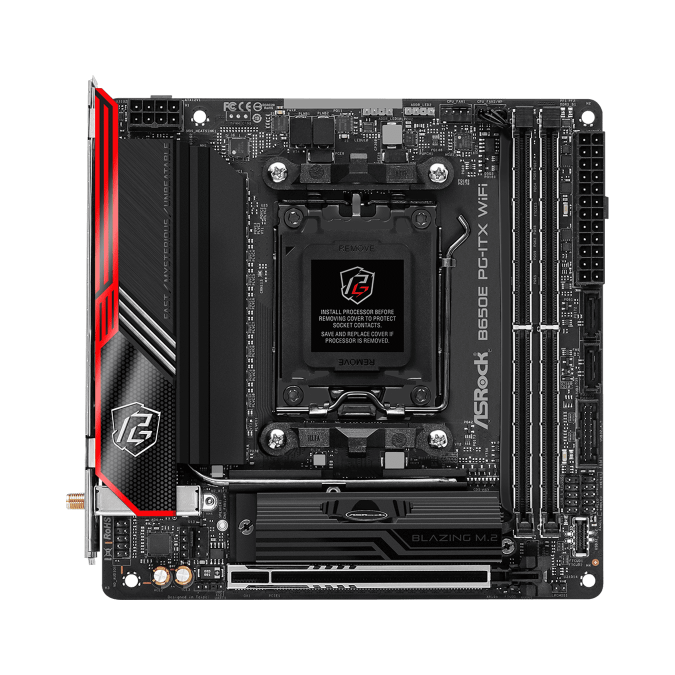 B650E PG-ITX WiFi | ASRock(アスロック) Socket AM5 AMD B650E Mini