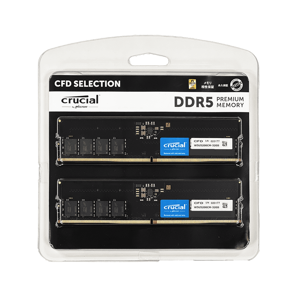 W5U5600CS-32G | CFD Standard DDR5-5600 デスクトップ用メモリ 2枚組