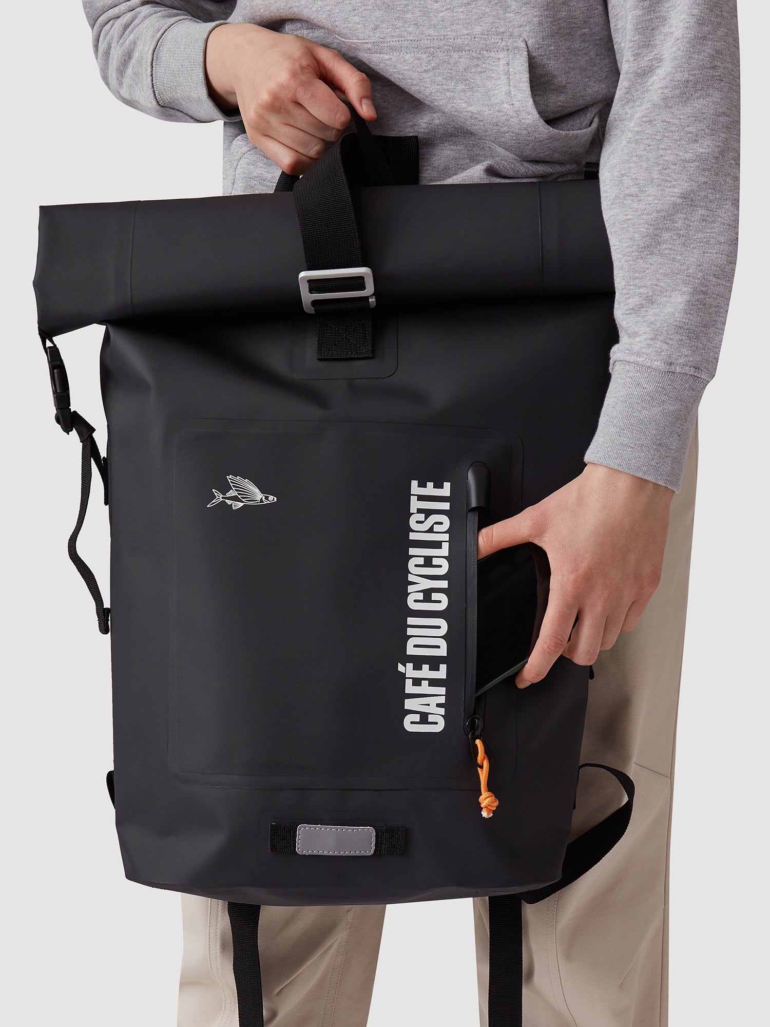 Waterproof Backpack Black – Café du Cycliste | FR