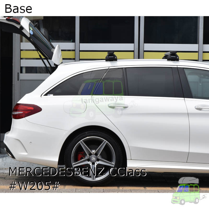 THULEルーフボックス Ranger90をメルセデスベンツCクラスワゴン #W205