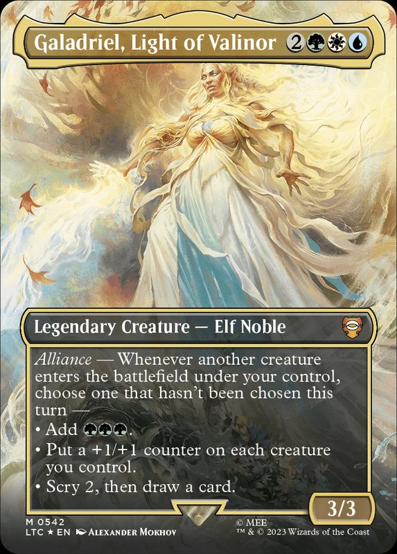 サージFOIL)(フルアート)Galadriel, Light of Valinor《英語》【LTC】