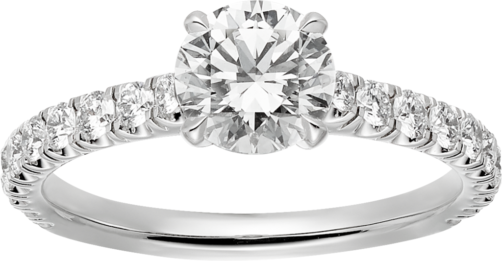 CRN4761400 - 1895 ソリテール リング - プラチナ、ダイヤモンド - Cartier