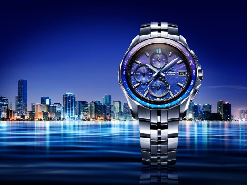都会の夜の光を映す海面を表現した“OCEANUS” | CASIO