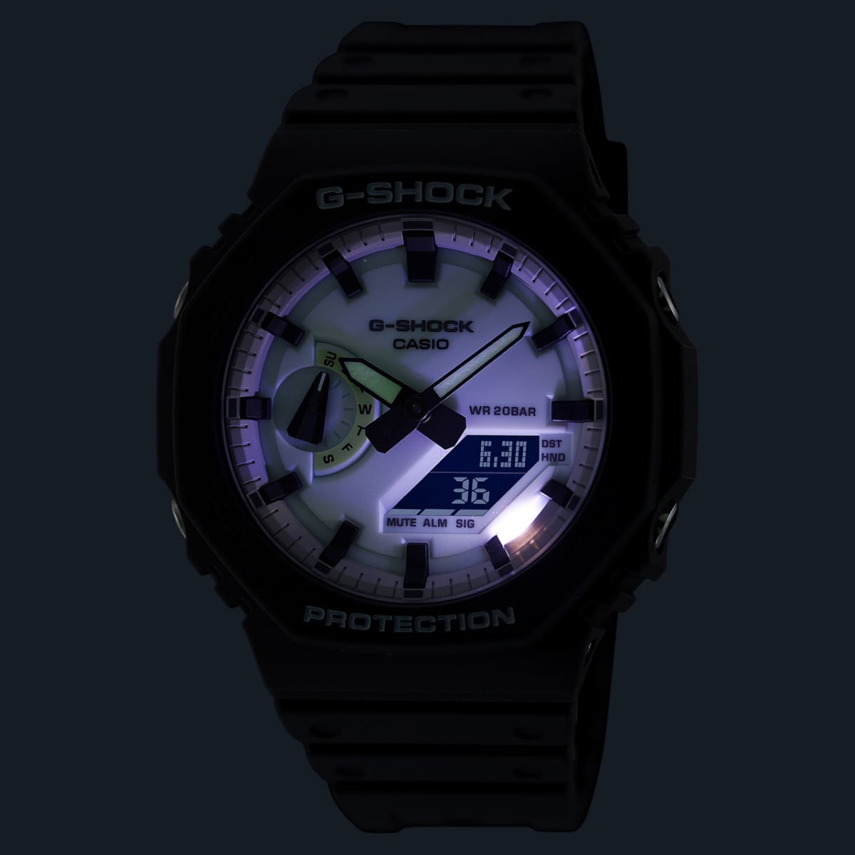 GA2100HD-8A | Luminescent Gray Glow Watch | Casio G-SHOCK