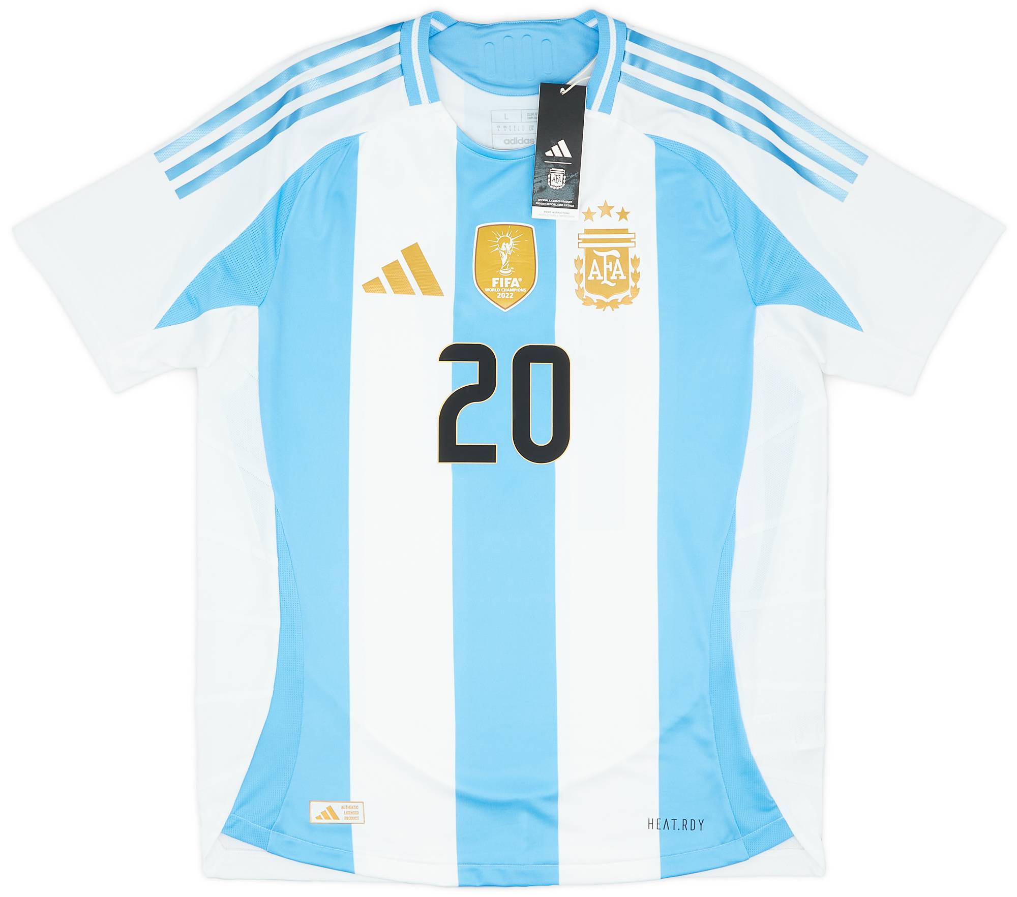 2024-25 Argentina Authentic Home Shirt Mac Allister #20