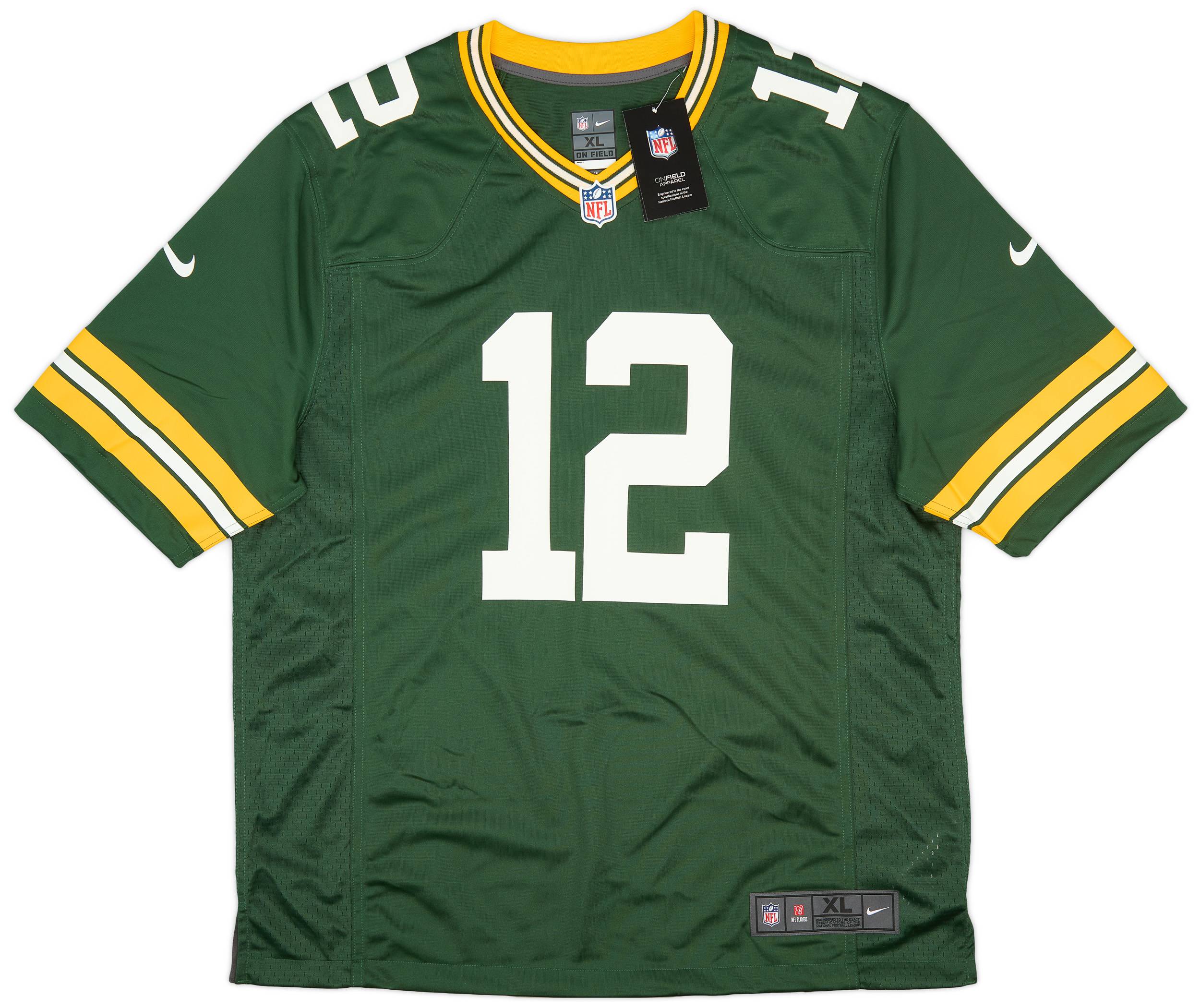 2012-22 Green Bay Packers Rodgers #12 Nike Game Home Jersey (XL)