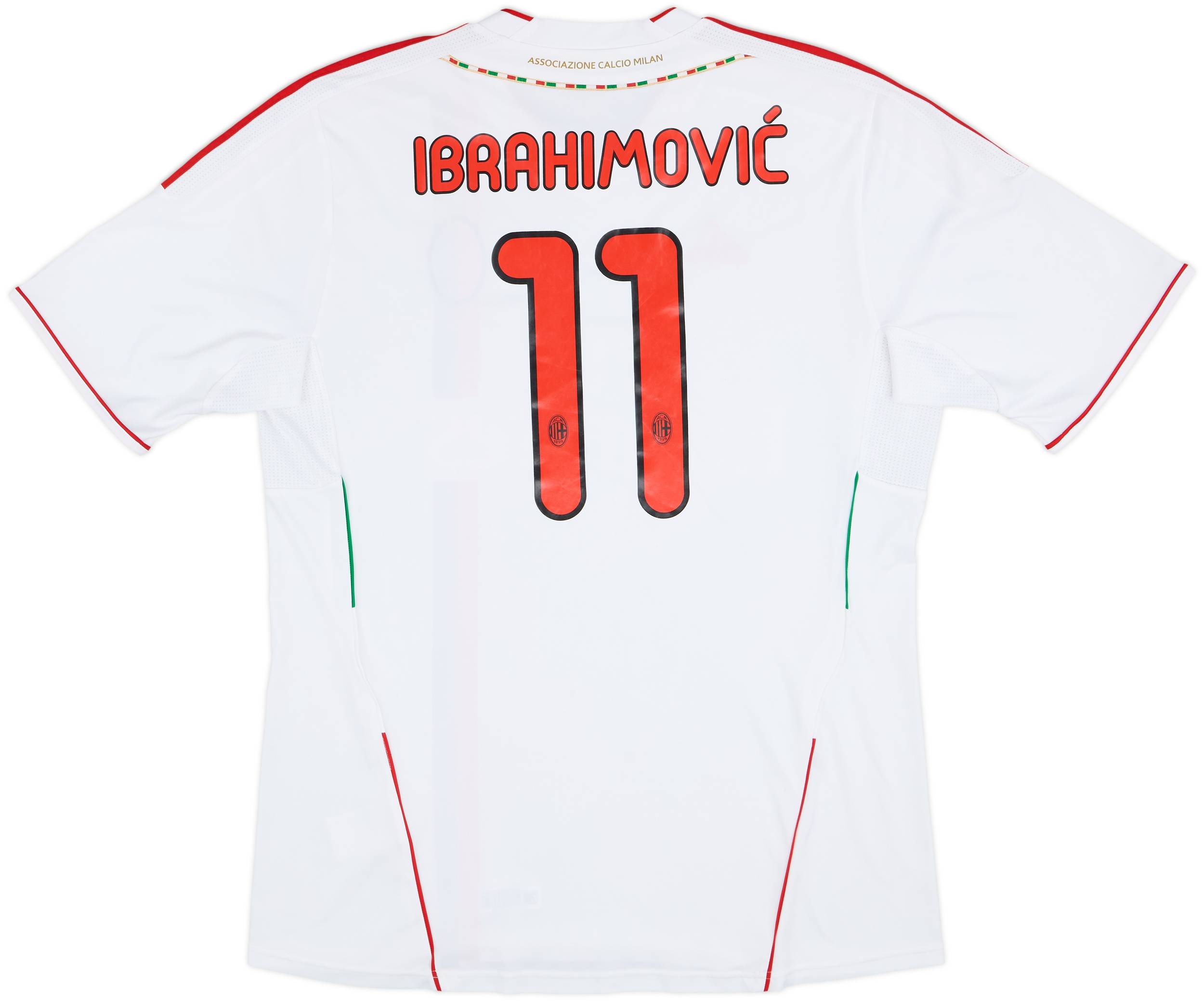 2011-12 AC Milan Away Shirt Ibrahimovic #11 - 5/10 - (XL)