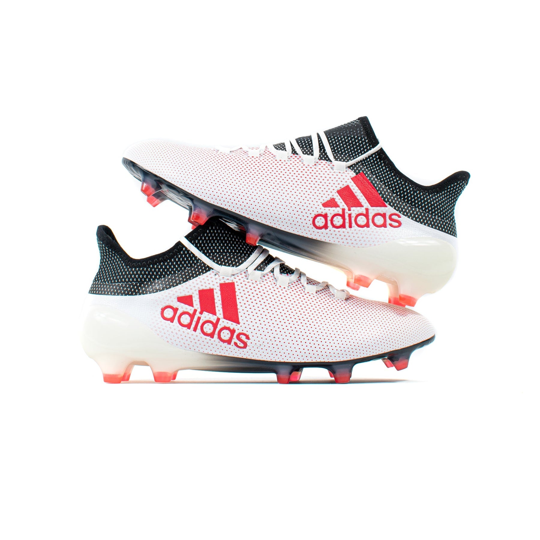 Adidas X 17.1 White Red FG – Classic Soccer Cleats
