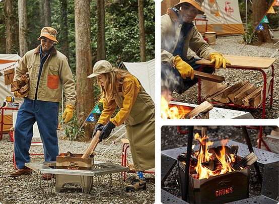 ゆったり過ごす焚き火の時間をもっと充実させる！チャムスこだわりの