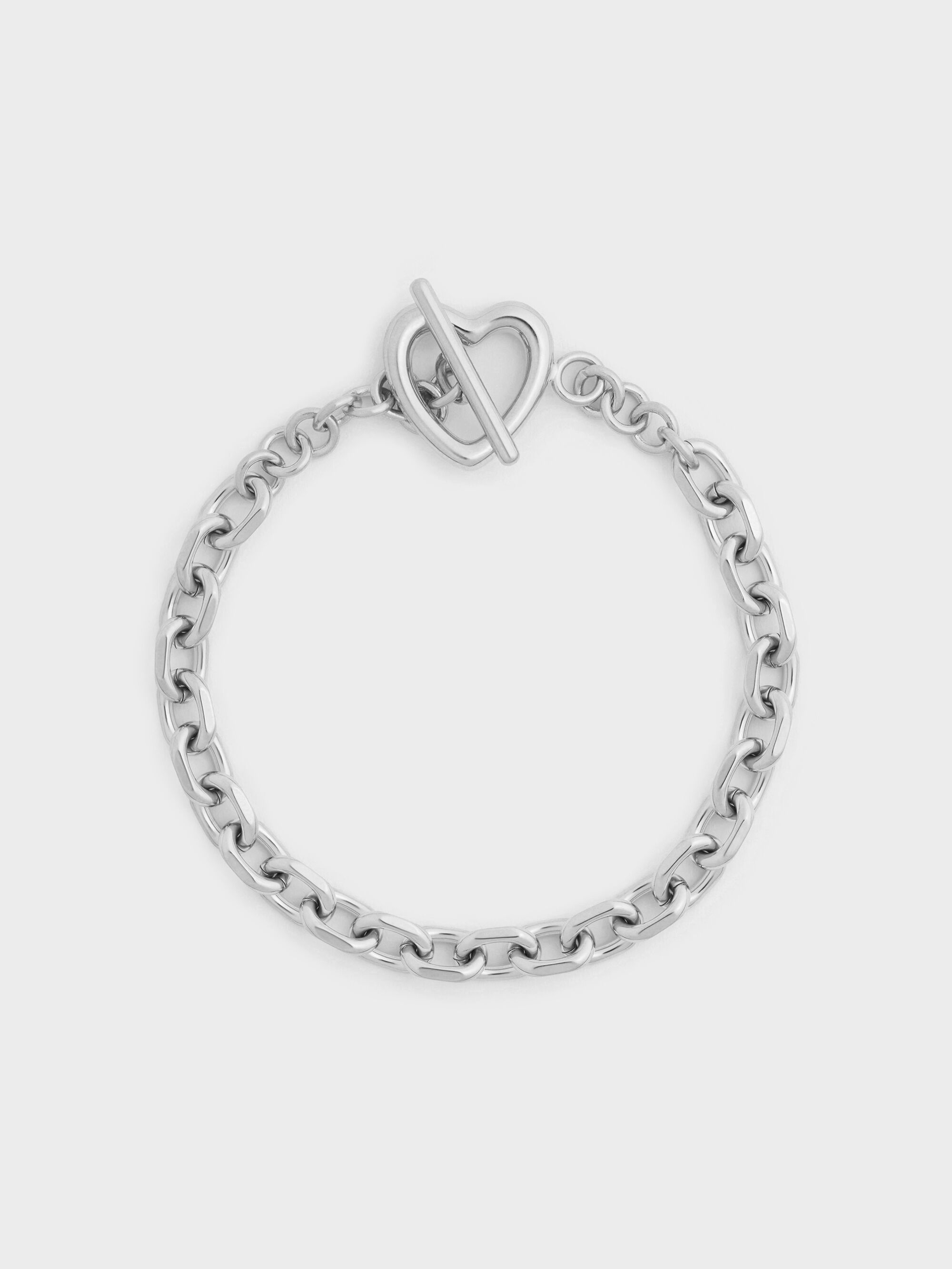 Annalise アナリーゼ ハートモチーフチェーンブレスレット - シルバー