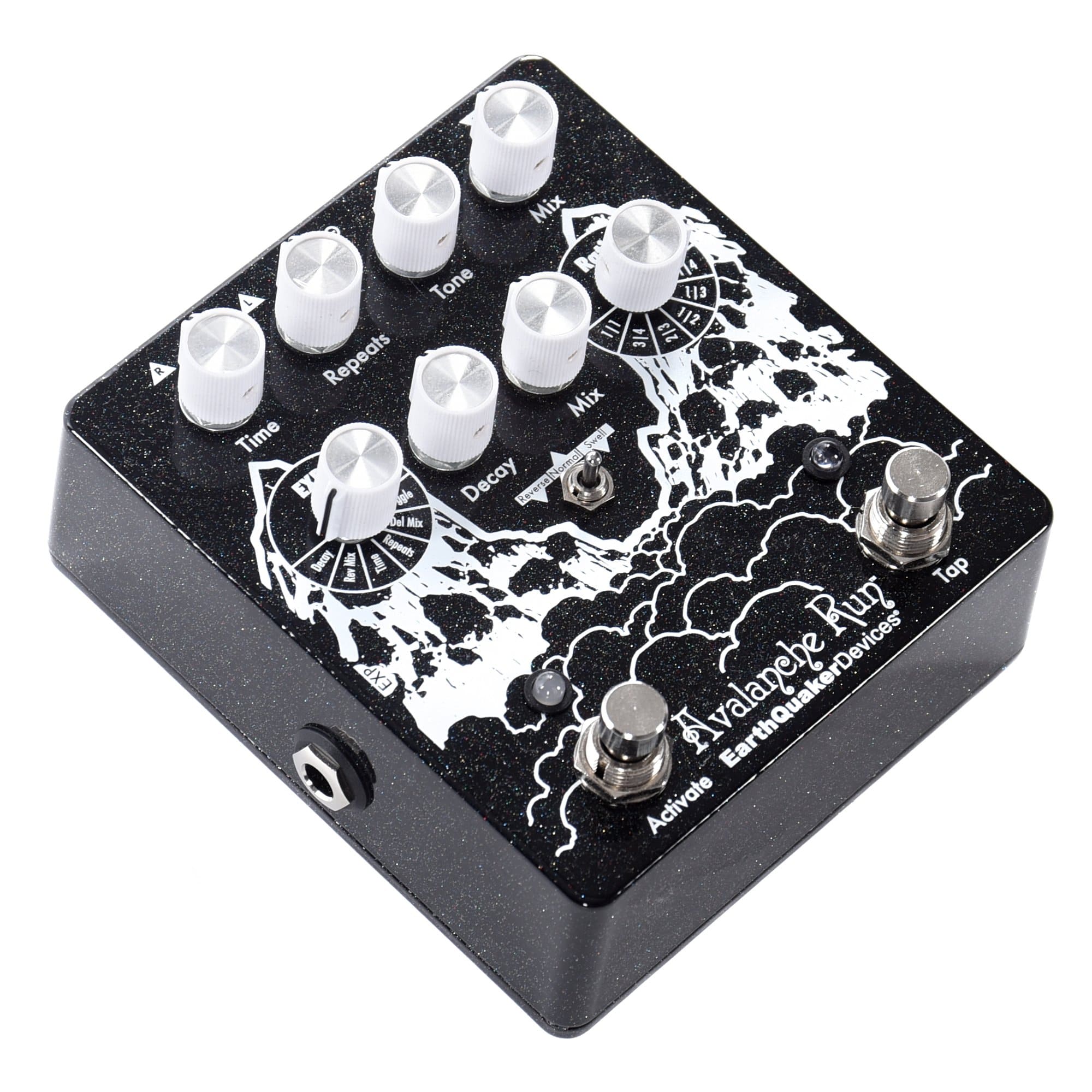 Earthquaker Devices Avalanche Run v2 Stereo Delay and Reverb Black