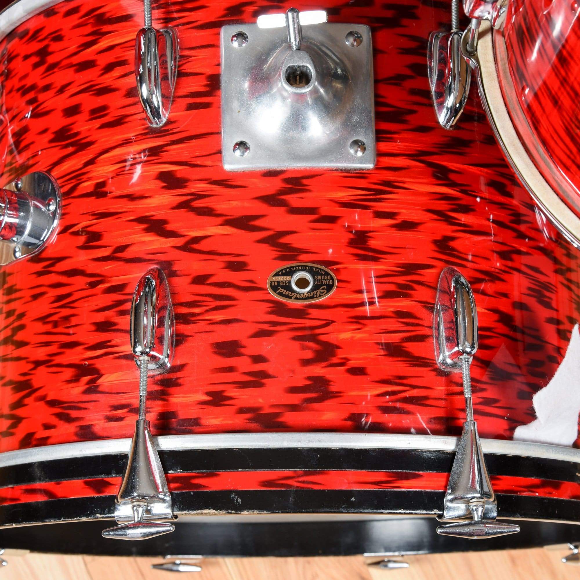Slingerland 13/16/20 Red Tiger Pearl 1960s – Chicago Music Exchange