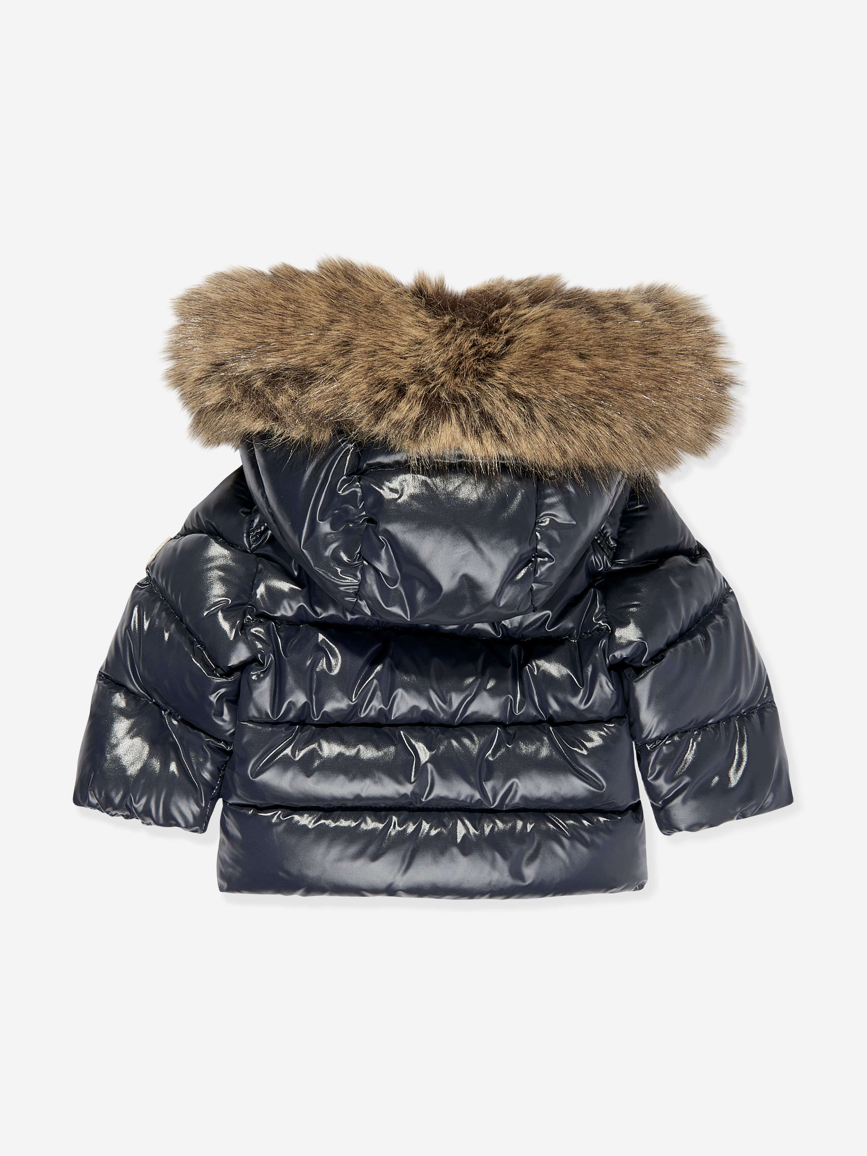 Moncler Enfant Baby Down Padded K2F Jacket in Navy | Childsplay