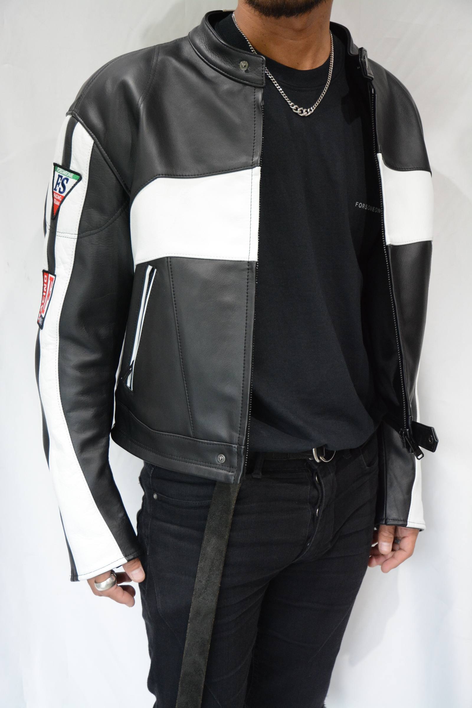 FORSOMEONE - RACING RIDERS JACKET 2 (BLACK) | chord online store