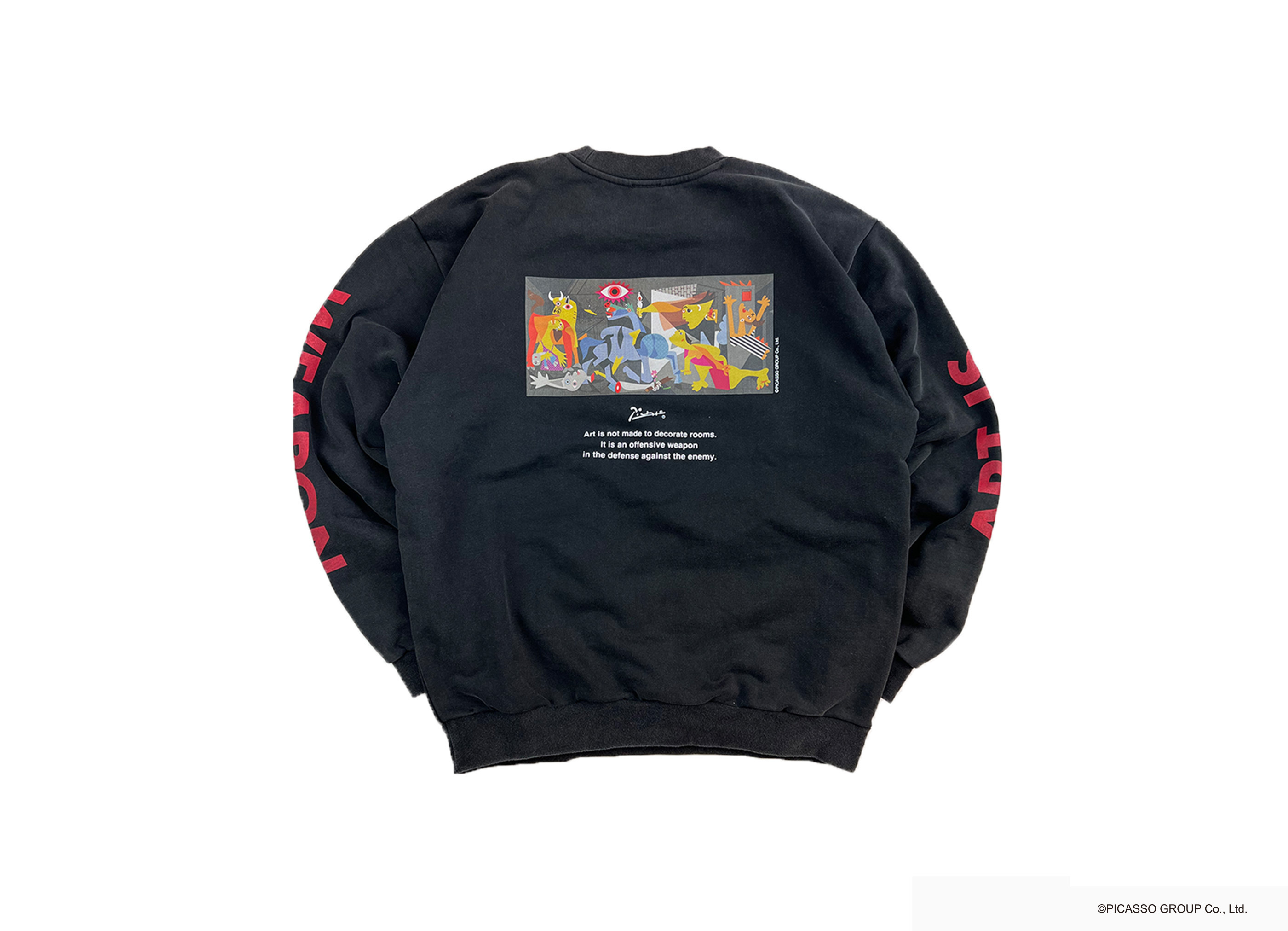 NOT OEM / ノット オーイーエム】GUERNICA / スウェット ブラックの