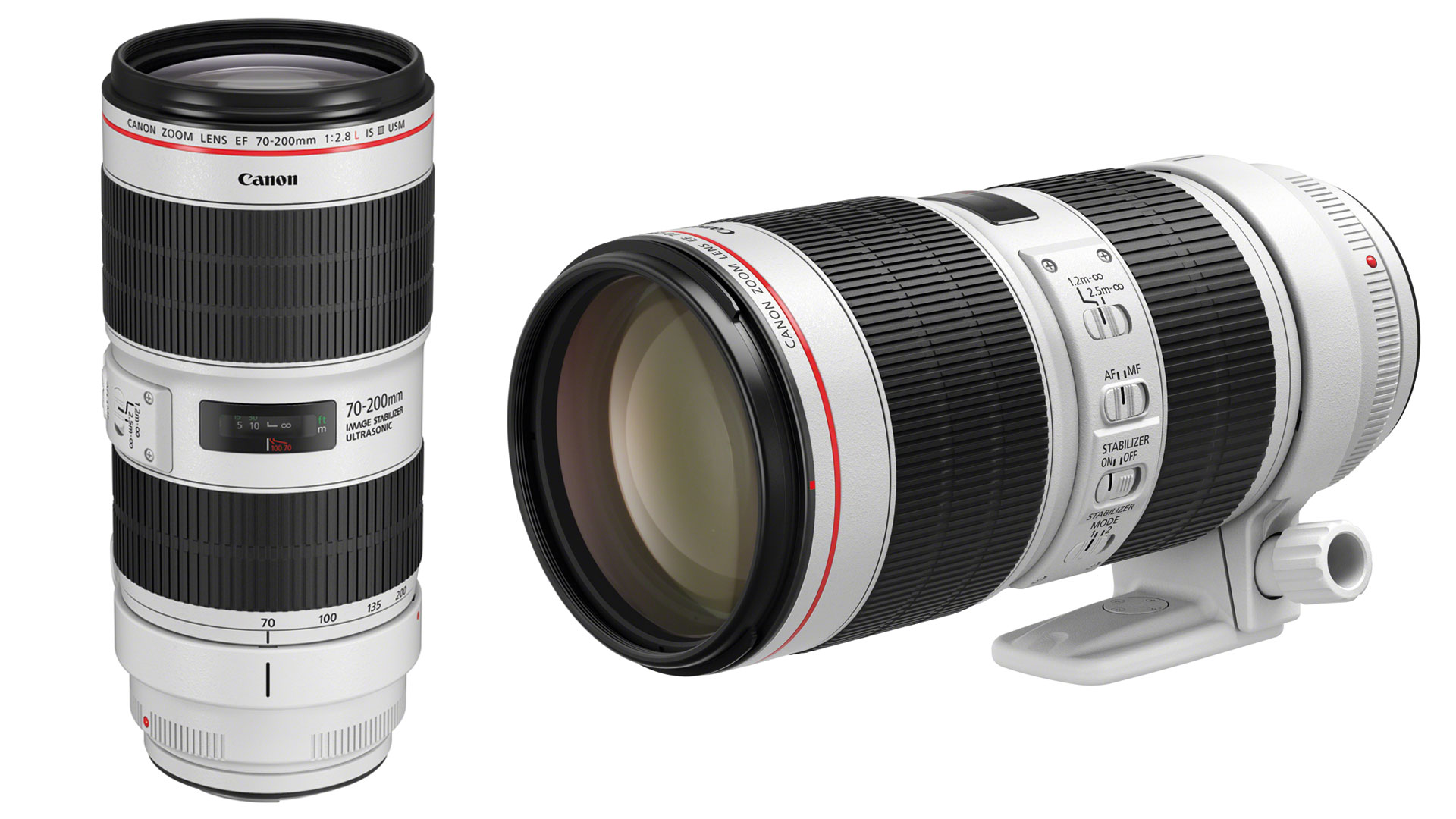 キヤノンがEF70-200mm F2.8L IS III USMおよびEF70-200mm F4L IS II