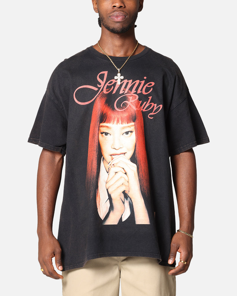 Jennie Ruby Nail Bite T-Shirt Black Vintage | Culture Kings US