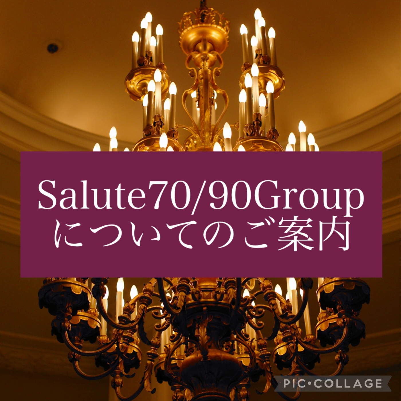 ✧₊⁎サルート70グループ/90グループについてのご案内⁎⁺˳✧༚ | サルート