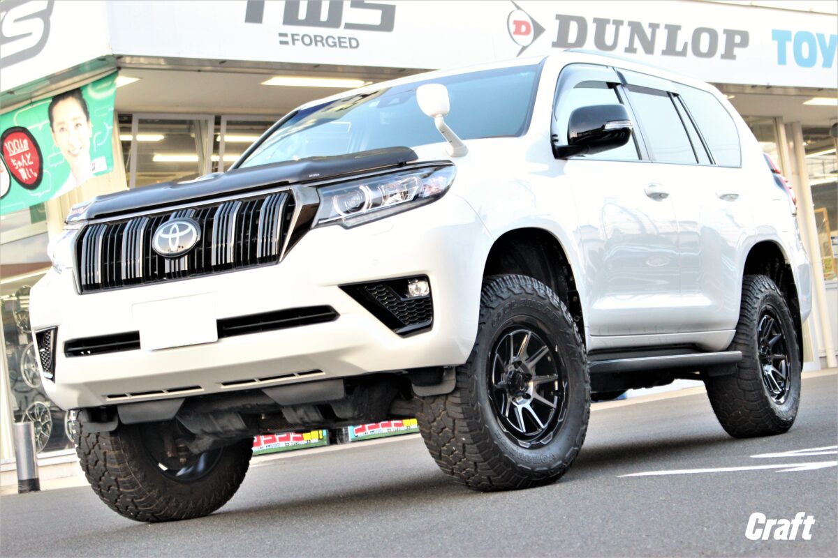 GDJ150Wプラド×マッドヴァンス06 18インチ タイヤサイズは275/65-18を