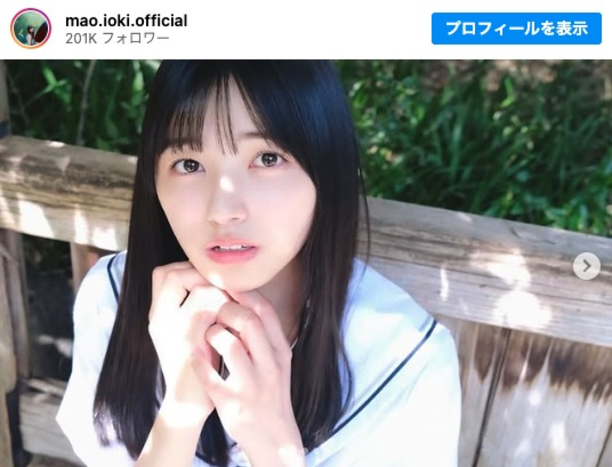 乃木坂46・五百城茉央、制服ショットに反響「圧倒的美少女」 冨里奈央