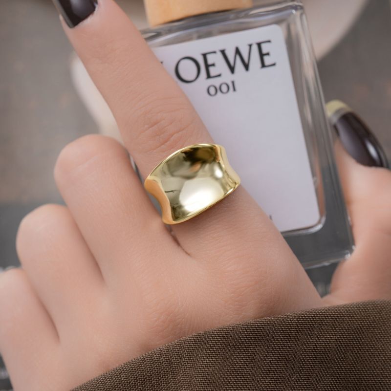 Unisex Silver Gold Bone Ring ボーンリング指輪 ゴールド シルバー2カラー