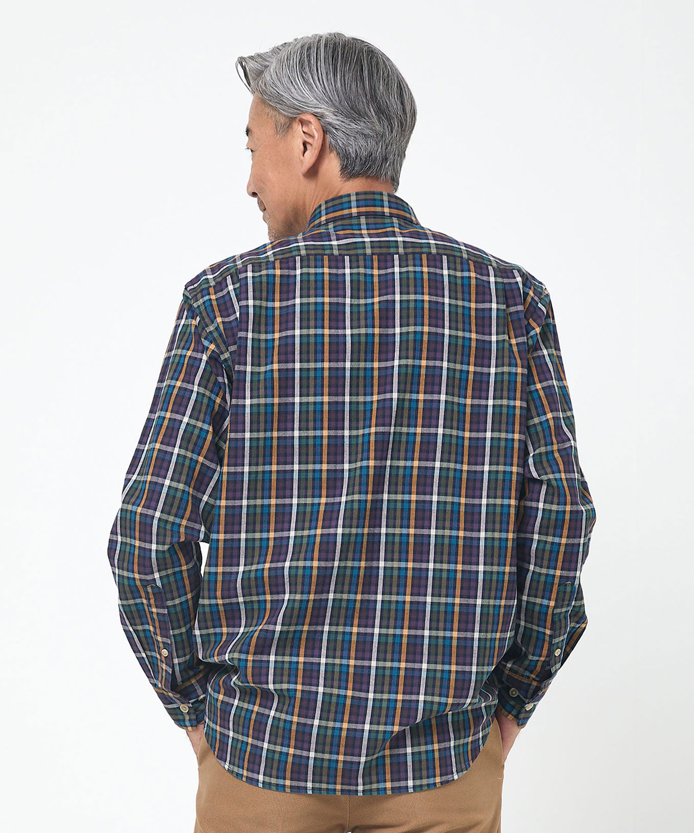 メンズ ピケ起毛 チェック柄 シャツ通販 [1601-55107] - クロコダイル