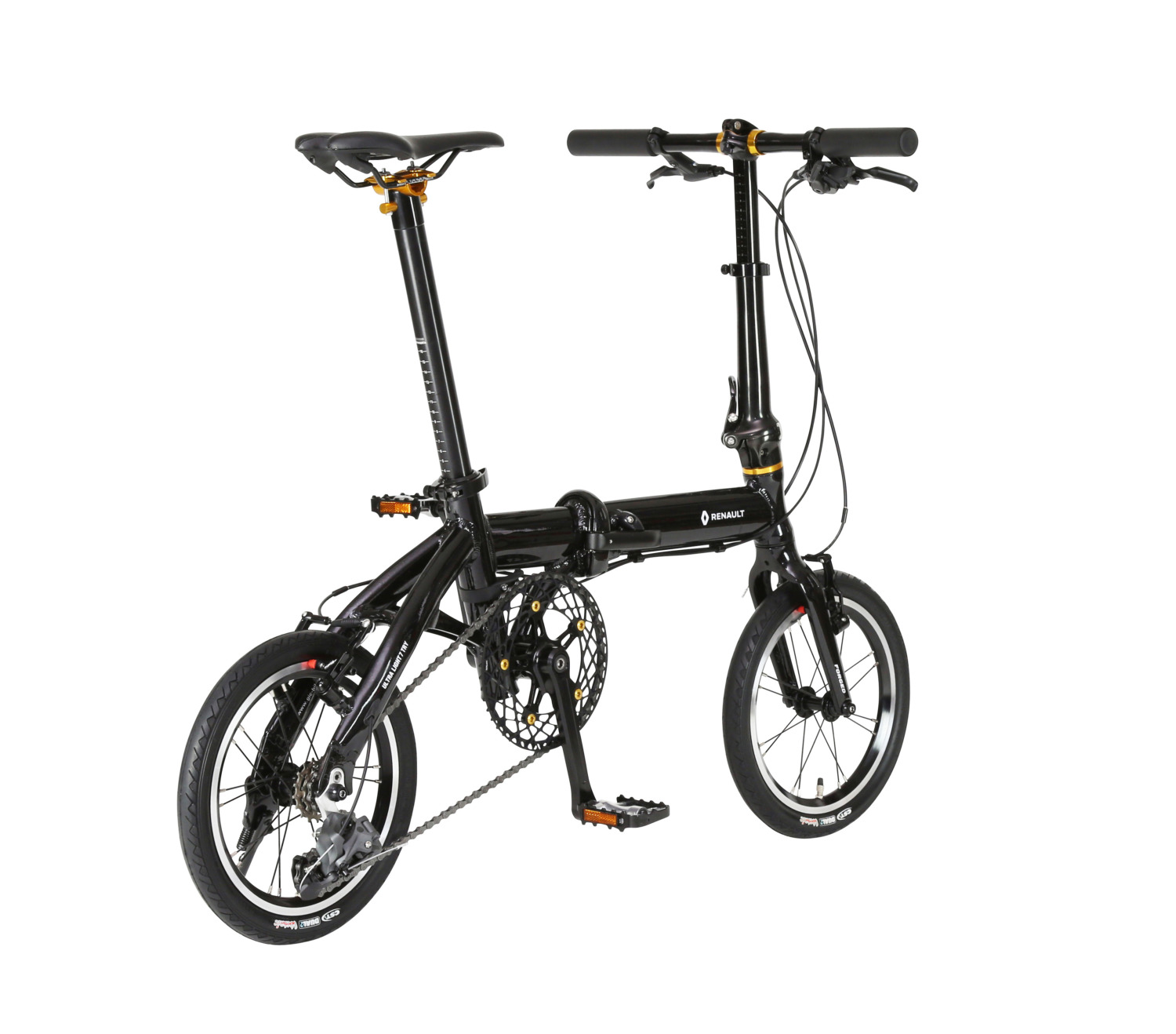 重量8キロを切る軽さ 外装3段変速折りたたみ自転車「ルノー・ウルトラ