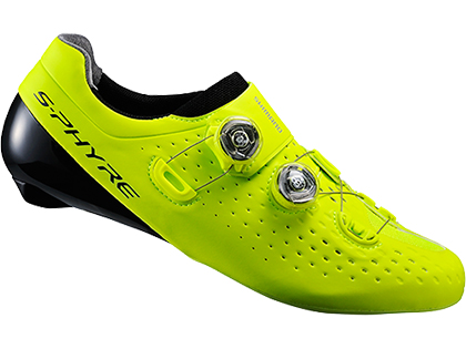 シマノ RC9（SH-RC900）イエロー SPD-SL ロードシューズ ワイド