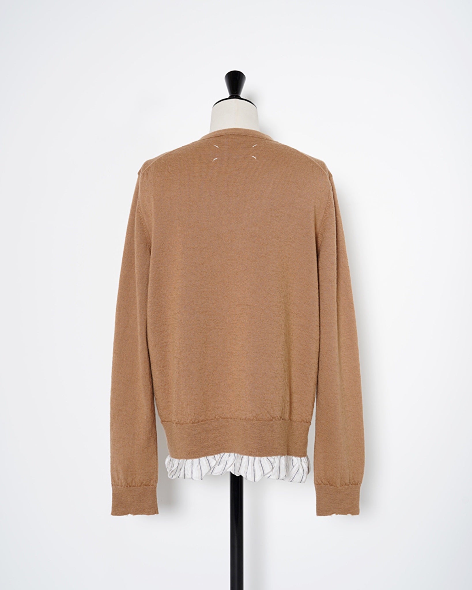 Maison Margiela-ライニングレイヤードカーディガン-Amanojak.