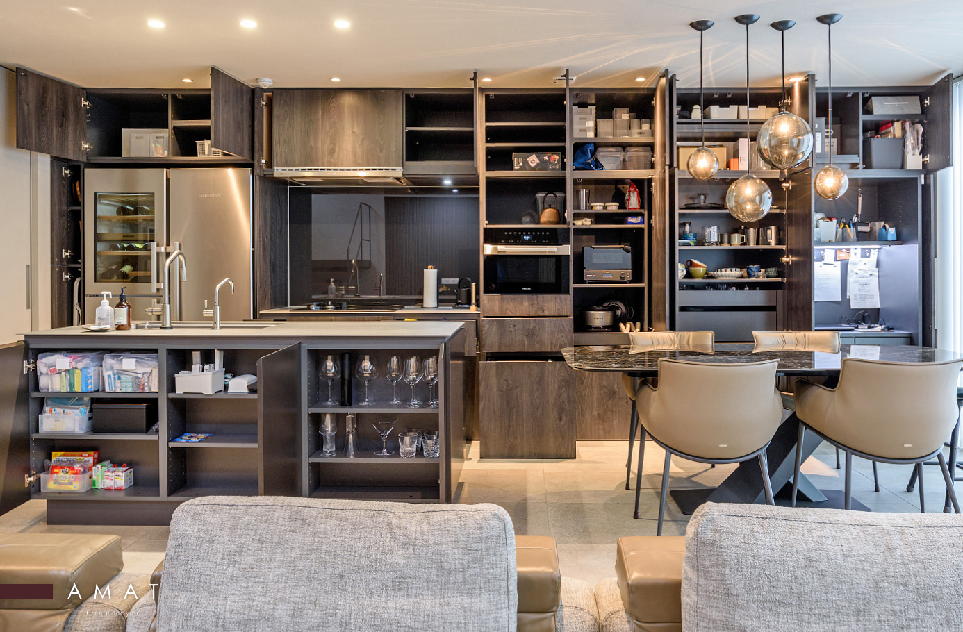 キッチン｜事例No:C8648｜オーダー家具施工事例｜オーダーメイド