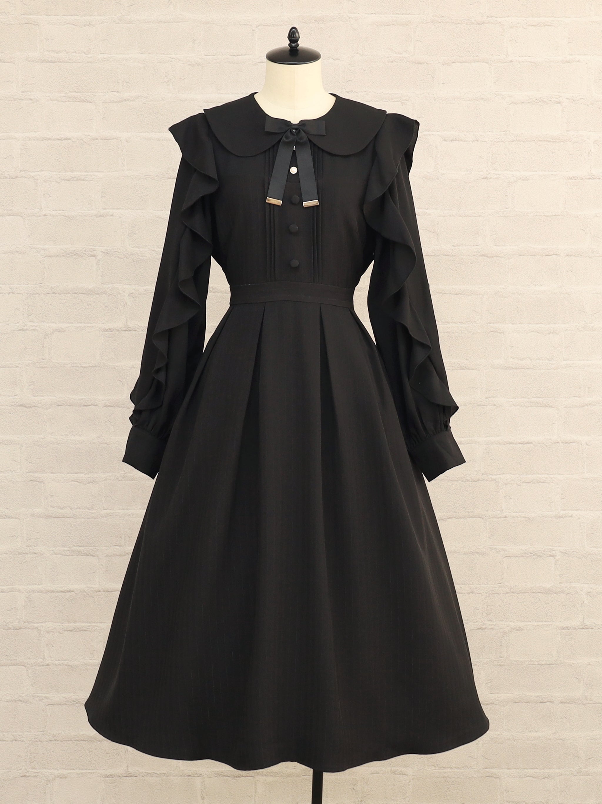 Ruffle Elegance ミドル丈ワンピース – Amavel（アマベル）公式サイト