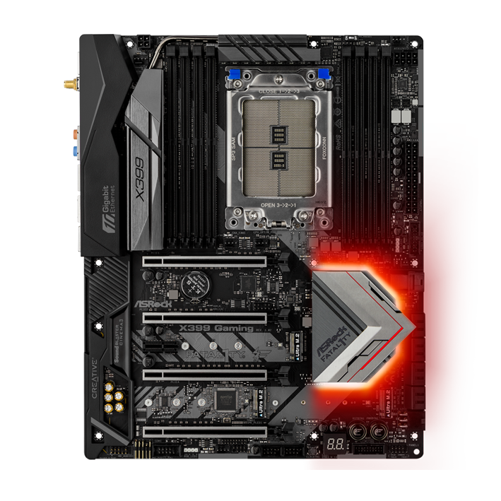 AMD ソケット TR4 X399 マザーボード