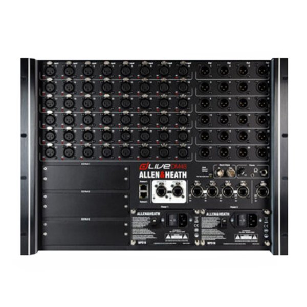 American Music & Sound - DLive DM48 RUFX MixRack Stage Box - Allen