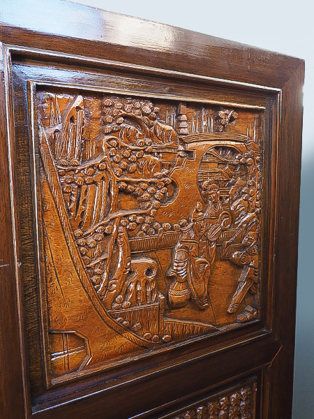 古い　中国　木彫り　蓮　壁掛け　骨董　アンティーク 2026年最新】Yahoo!オークション -中国 木彫り(工芸品)の中古品・新品