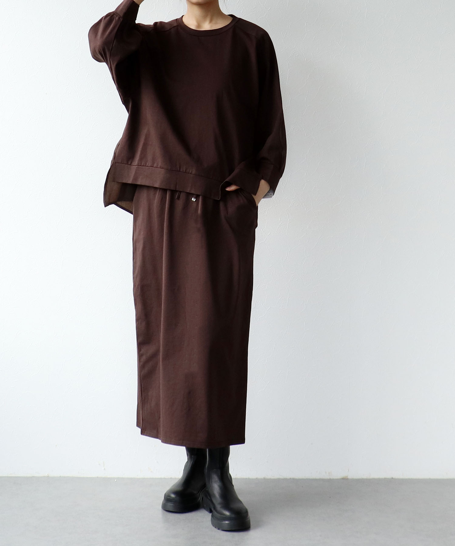 MVS天竺ロングスカート | AND ON JIONE STORE（アンドオン）ジオン商事
