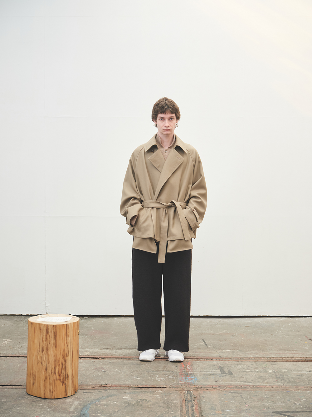 Blanc YM」Short Trench Coat ＆ Wool half zip pullover | ANOTHER LOUNGE