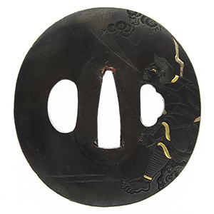 鍔: 矩光(保存刀装具鑑定書) | 日本刀販売の葵美術