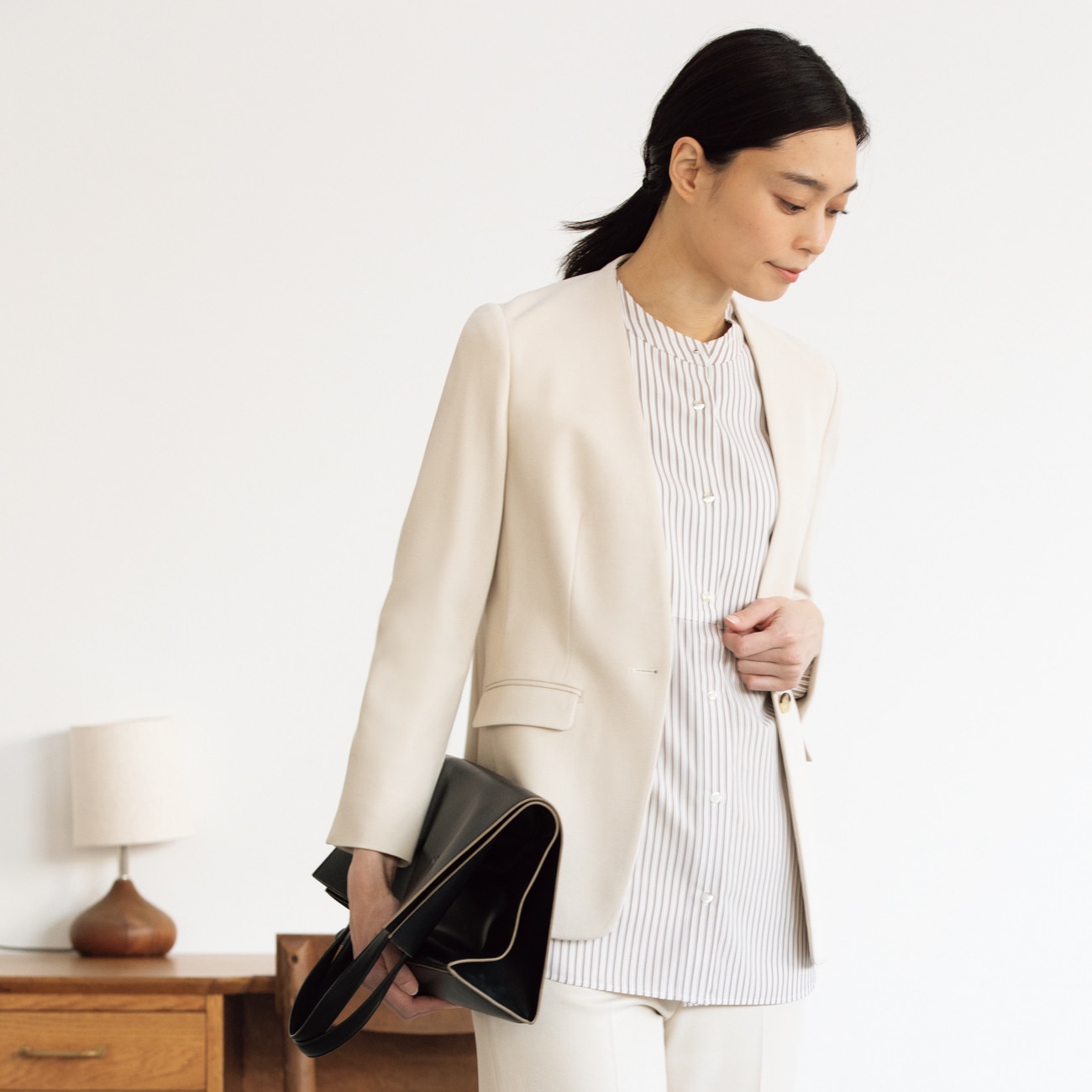 アウトレット】SUITS BY JUNKO SHIMADA カルゼジャージー 【AOKI