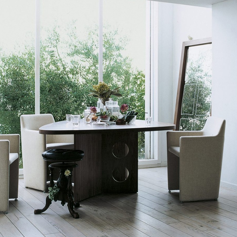 最終値下げ actus ダイニングテーブル 楕円形ブラウンダイニング