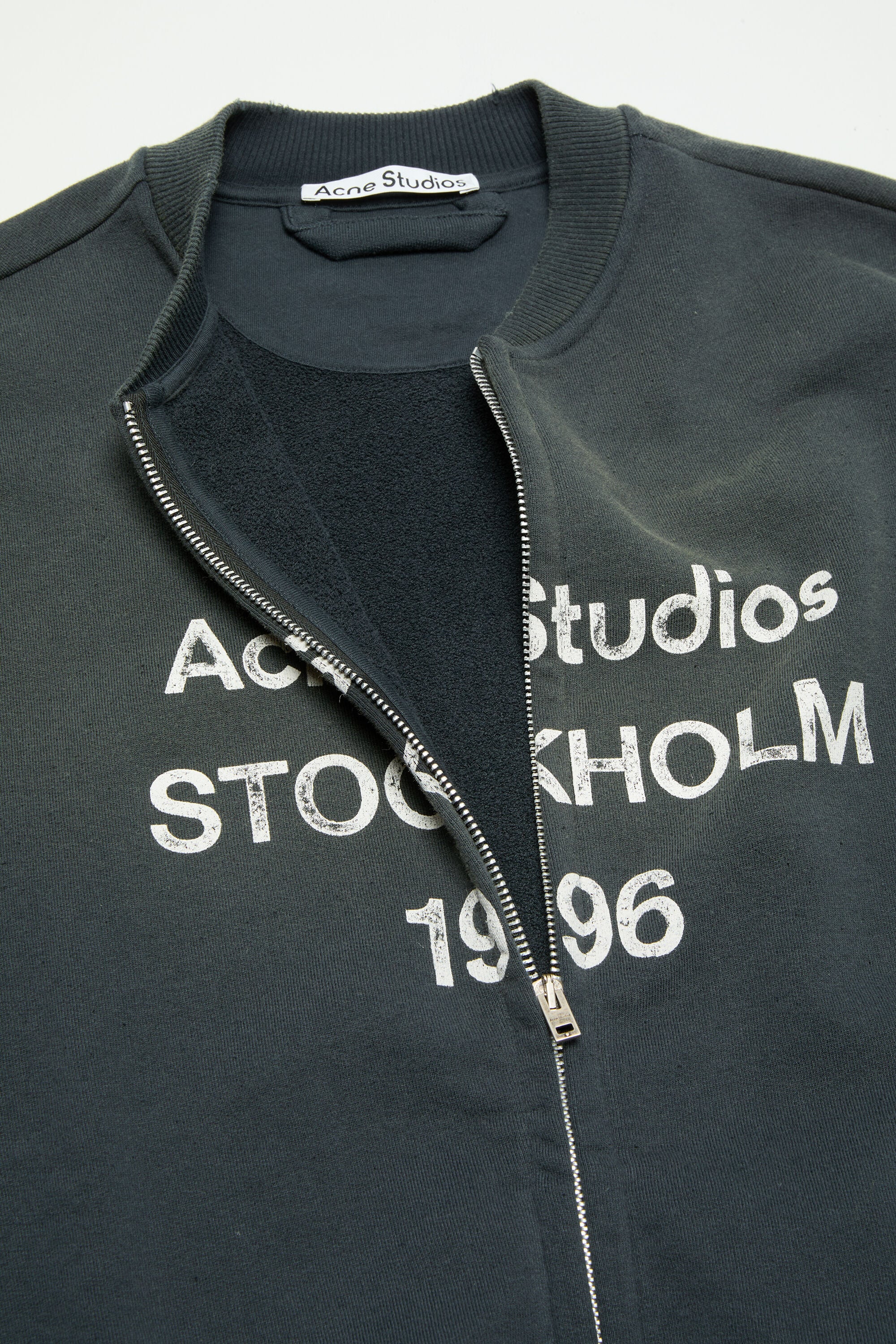 Acne Studios - ジップロゴスウェット - ブラック