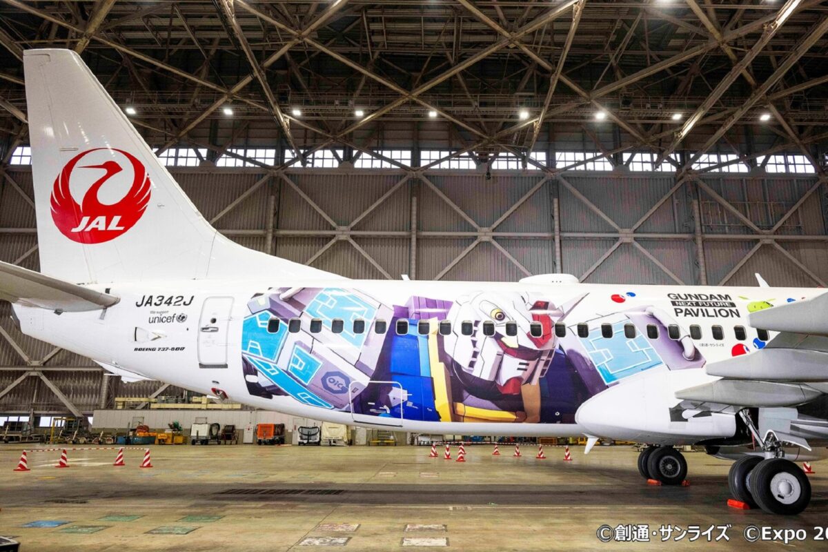 Japan Airlines unveils EXPO 2025-themed livery featuring Gundam