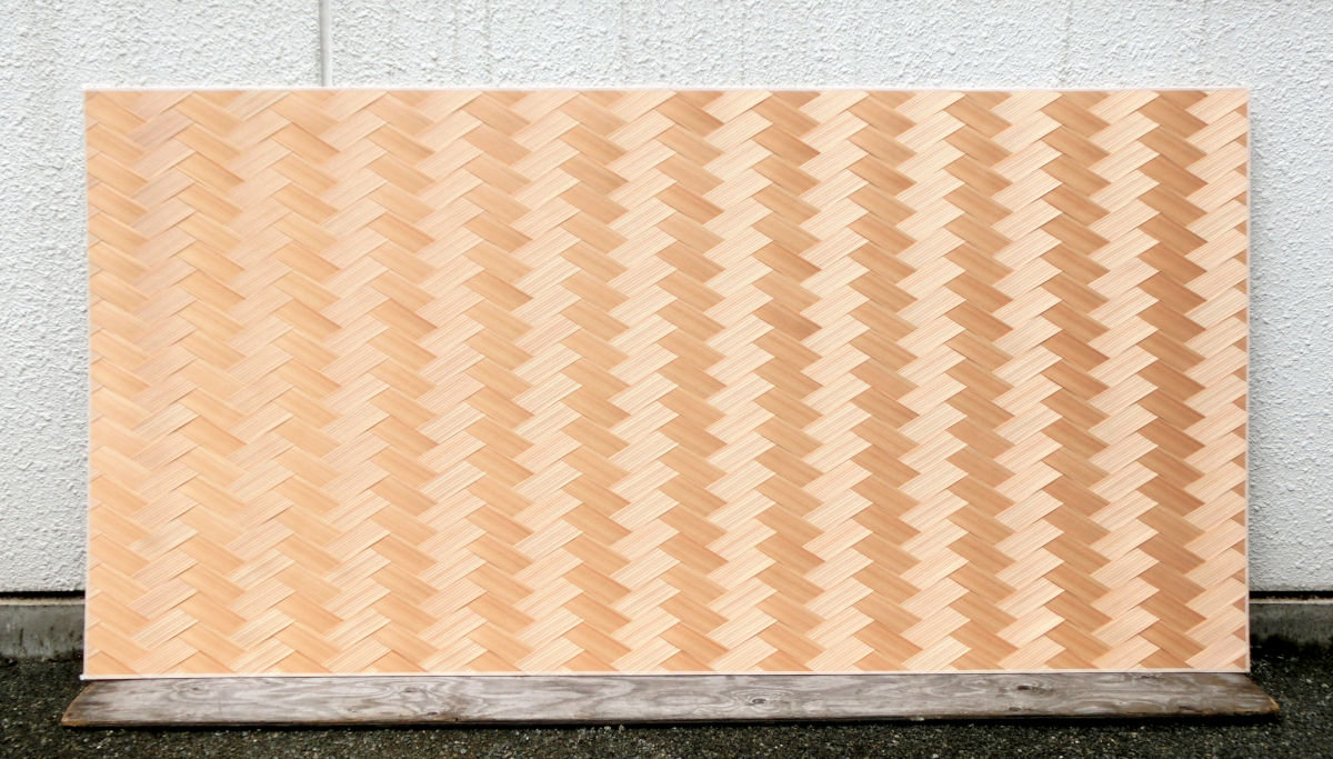 杉柾矢羽根網代（すぎまさやばねあじろ）とは｜網代・網代天井