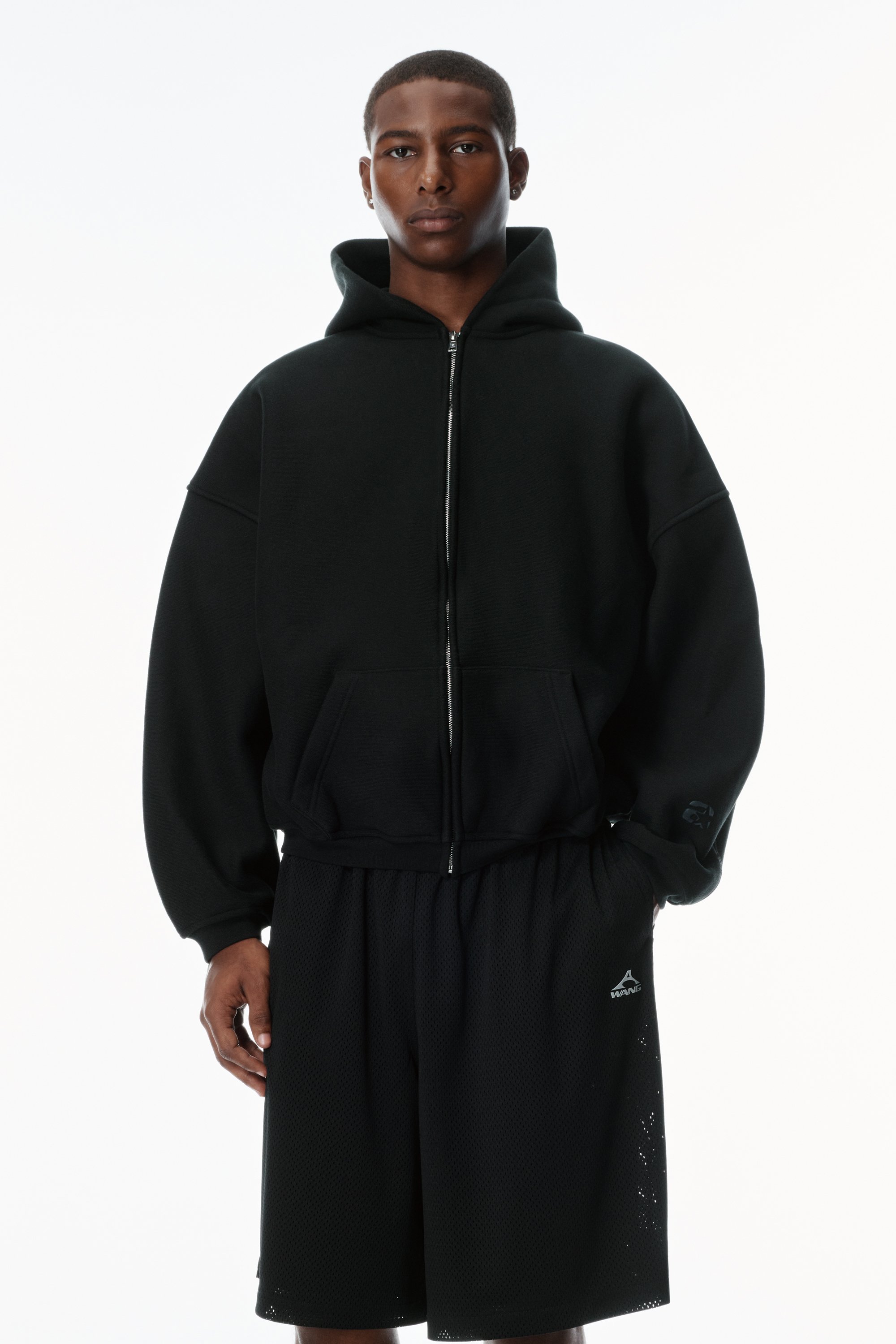 alexanderwang アレキサンダーワング デンスフリース スター ジップ