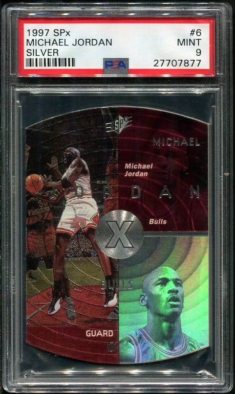 TOUGH! 1997 SPx #6 Michael Jordan (Silver Parallel) PSA 9