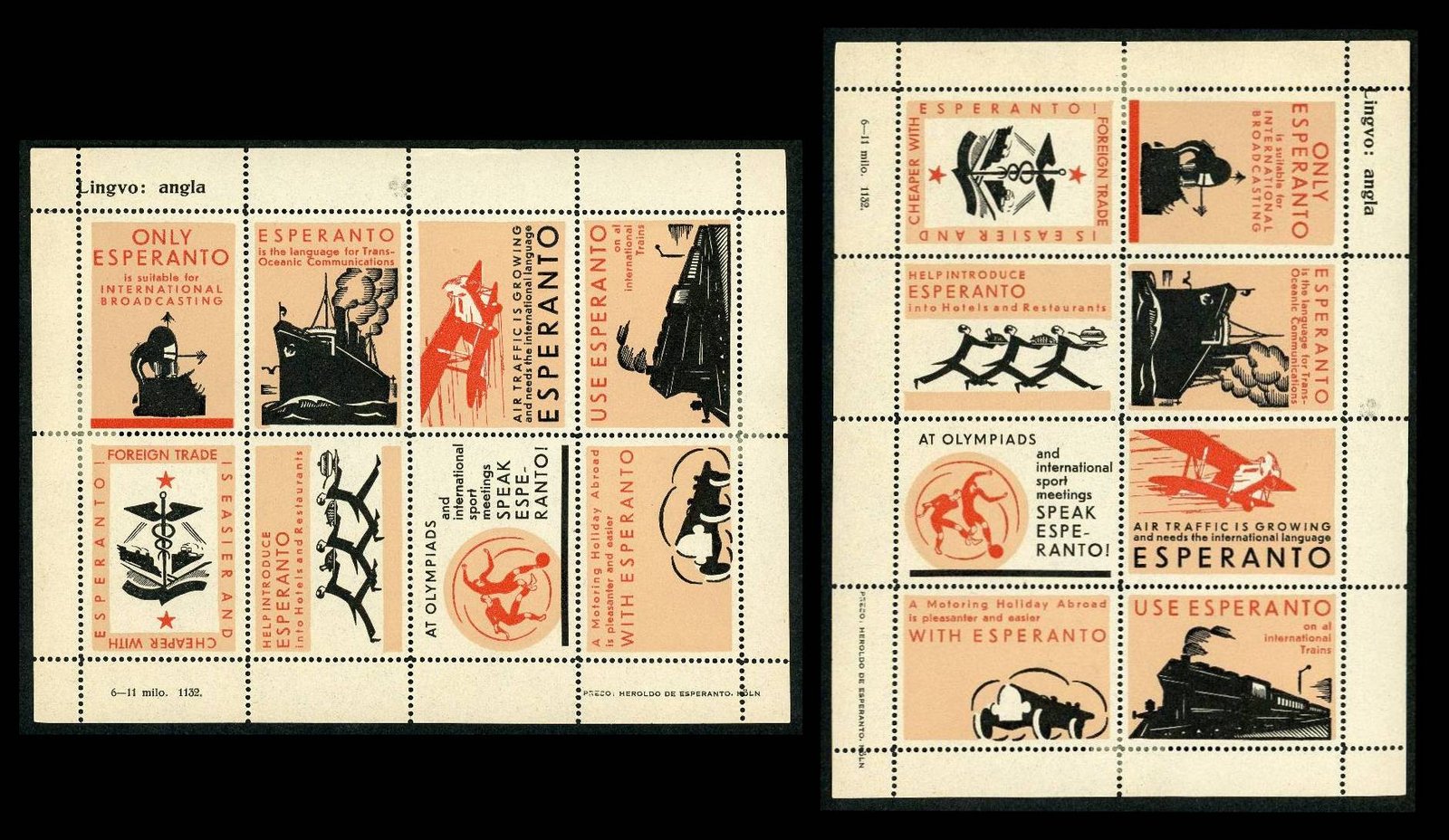 ESPERANTO POSTER STAMPS AND LABELS ***