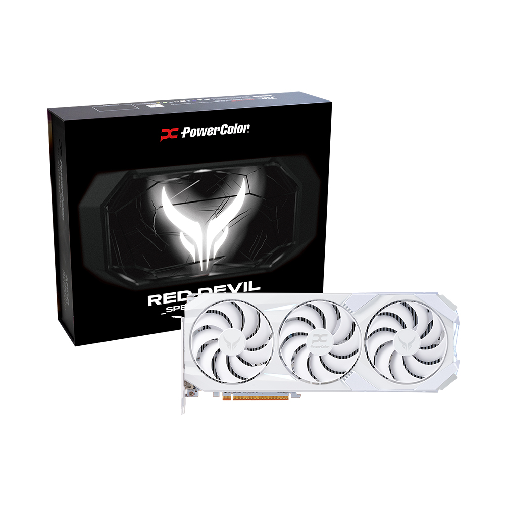 Red Devil Spectral White AMD Radeon RX 9070 XT 16GB GDDR6