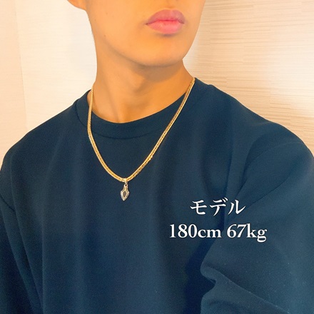 18金 ダガー ブラック ダイヤモンド & オニキス ペンダント / K18