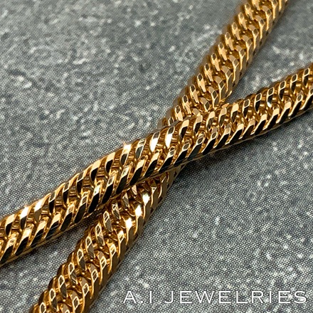 K18 12面カット トリプル 8g 40cm 喜平 ネックレス / K18 12cut triple
