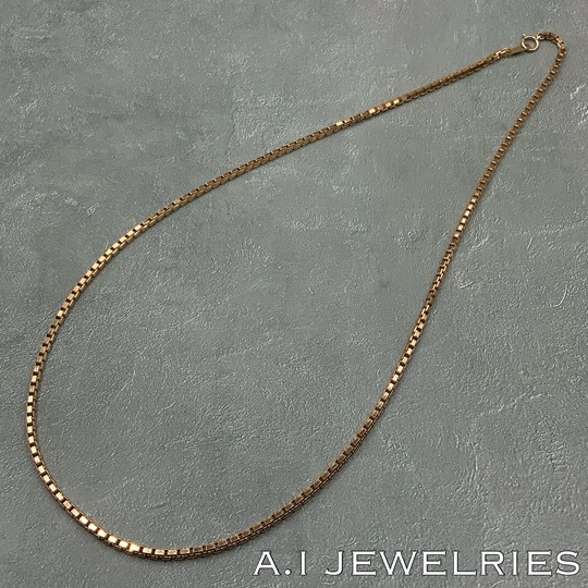 18金 ベネチアン ネックレス 2.40φ 50cm / K18 Venetian necklace 2.40