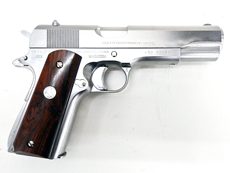 マルゼン] コルト ガバメント ステンレスカスタム 紫檀材ローズウッド